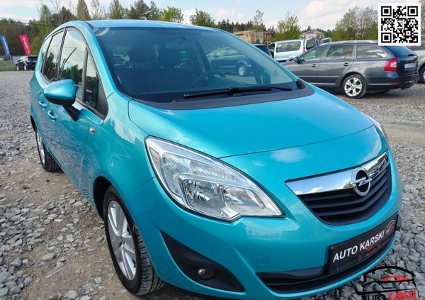 Opel Meriva cena 21500 przebieg: 202452, rok produkcji 2010 z Jeziorany małe 742